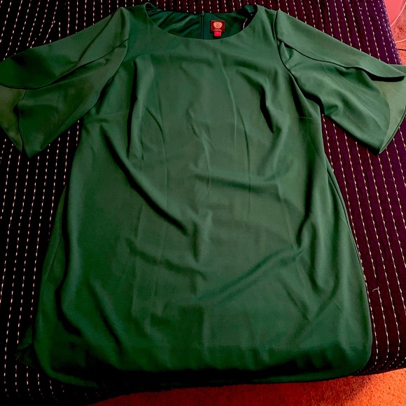 Green Flutter Sleeve Dress - Picture 5 of 5